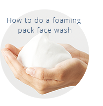 How to do a foaming pack face wash